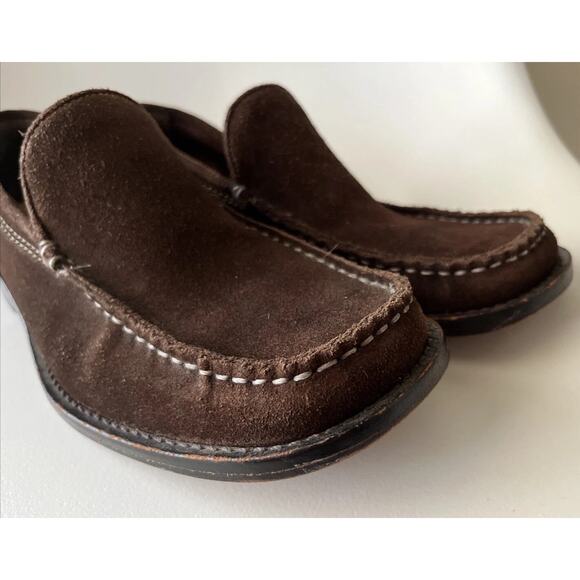 Chocolate Brown Suede Loafers 8D Kenneth Cole New York Driver men’s dress shoes main image 15